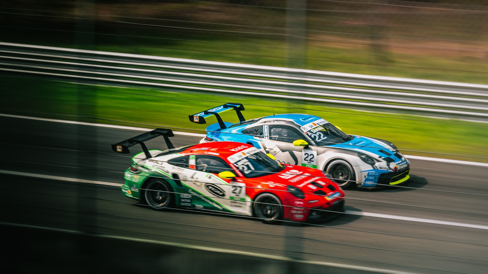 A historic race car on track