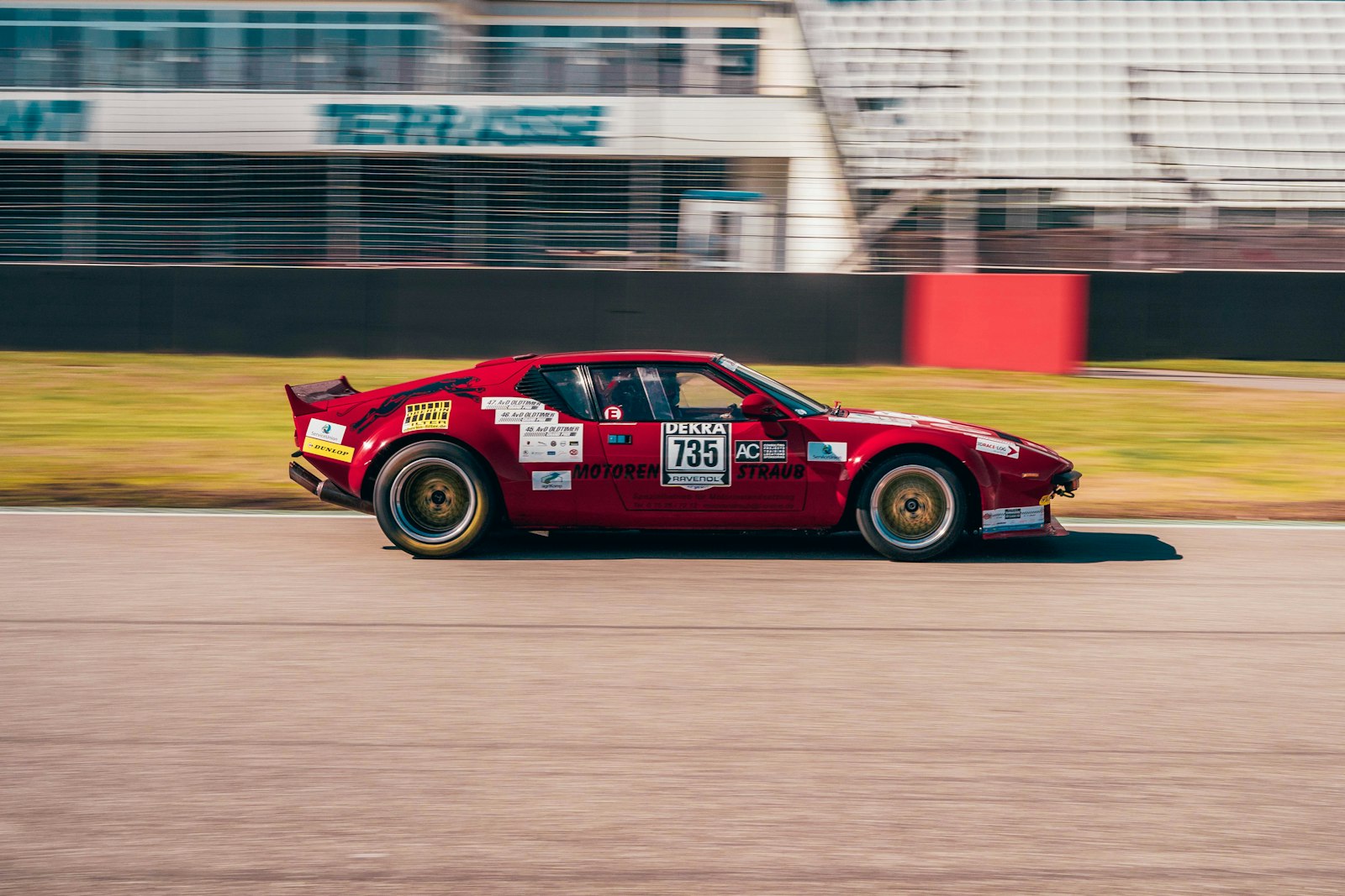A GT race car on circuit